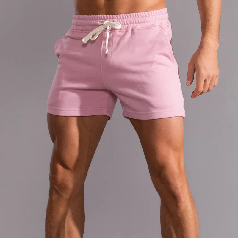 pantalones cortos informales 100% de algodón para hombre