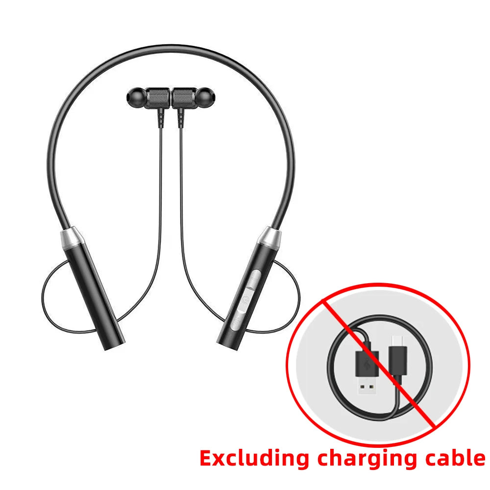 Auriculares inalámbricos con Bluetooth, con banda para el cuello, ideales para videojuegos, magnéticos impermeables con pantalla LED