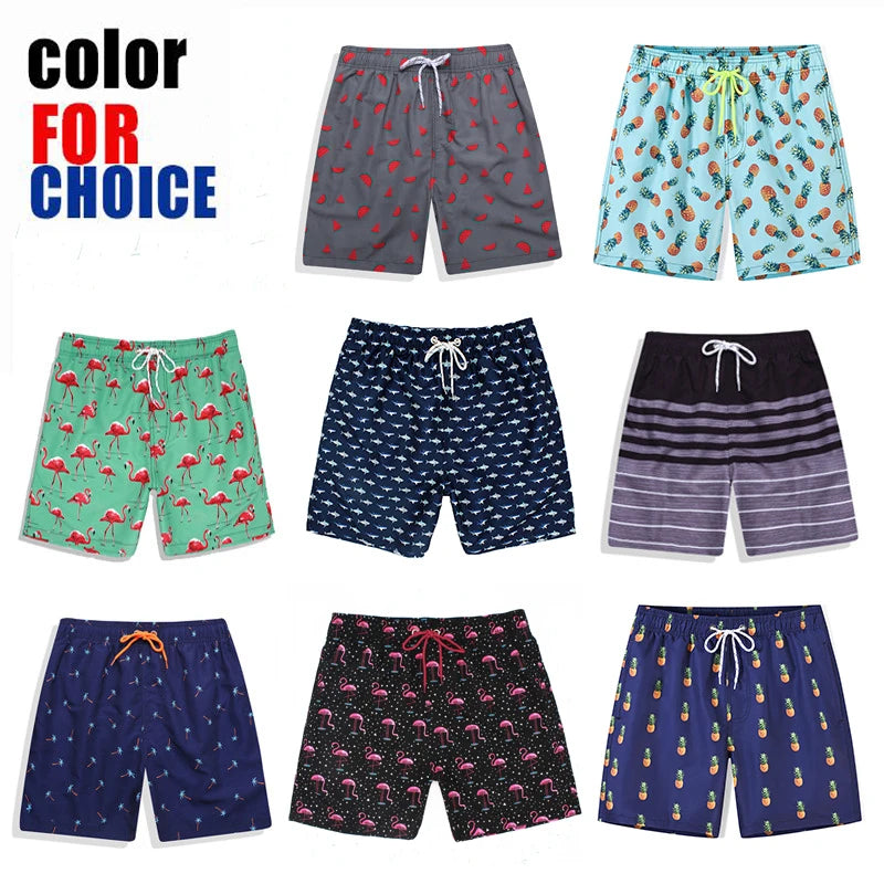 pantalones cortos estampado de playa