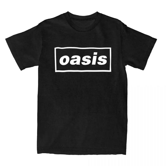 Camisetas Oasis: rock británico vintage para hombres y mujeres.