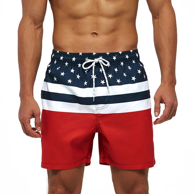 pantalones cortos estampado de playa