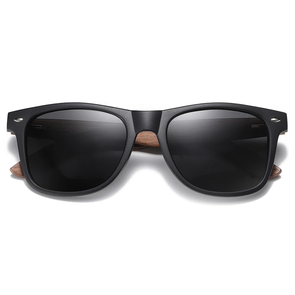 GM gafas de sol de madera de nogal hechas a mano, polarizadas, UV400