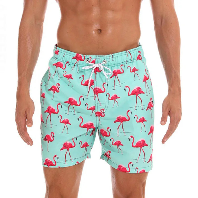 pantalones cortos estampado de playa