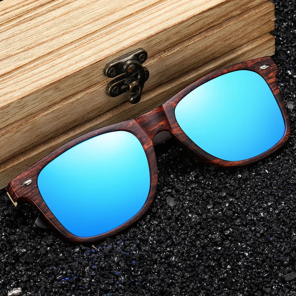 GM gafas de sol de madera Natural hechas a mano, UV400
