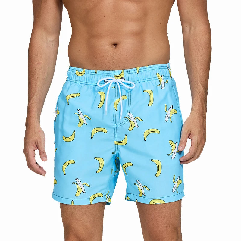 pantalones cortos estampado de playa