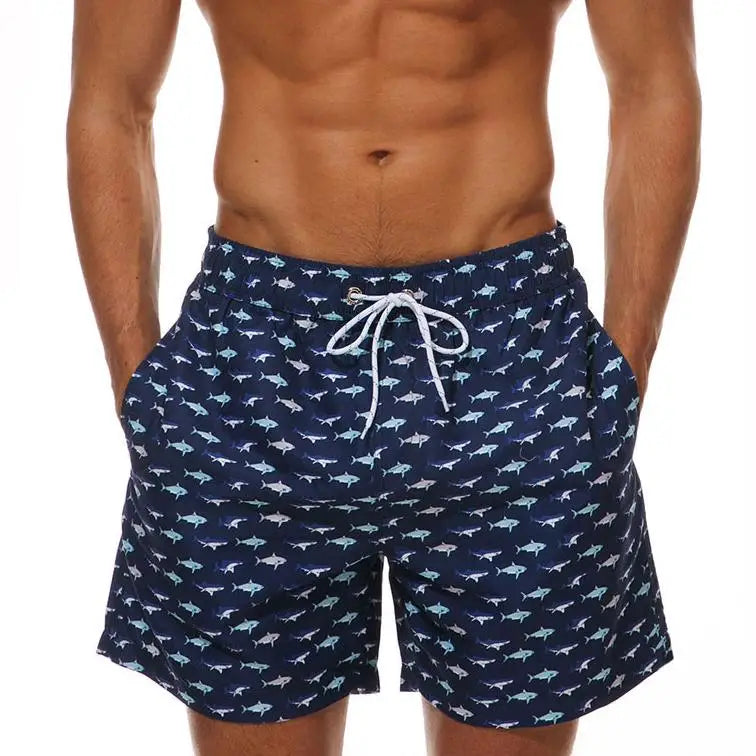 pantalones cortos estampado de playa