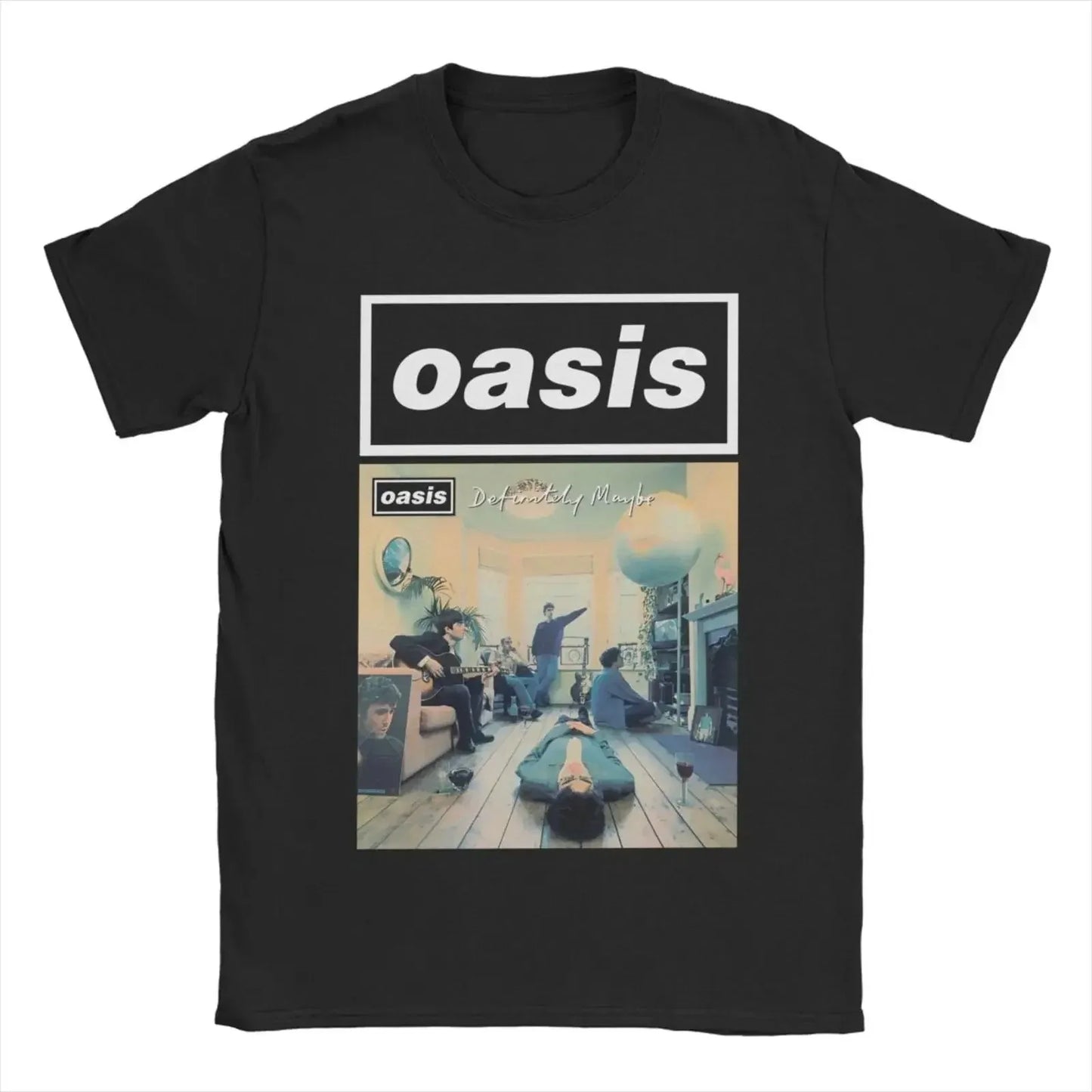 Camisetas Oasis: rock británico vintage para hombres y mujeres.