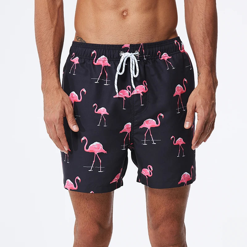 pantalones cortos estampado de playa