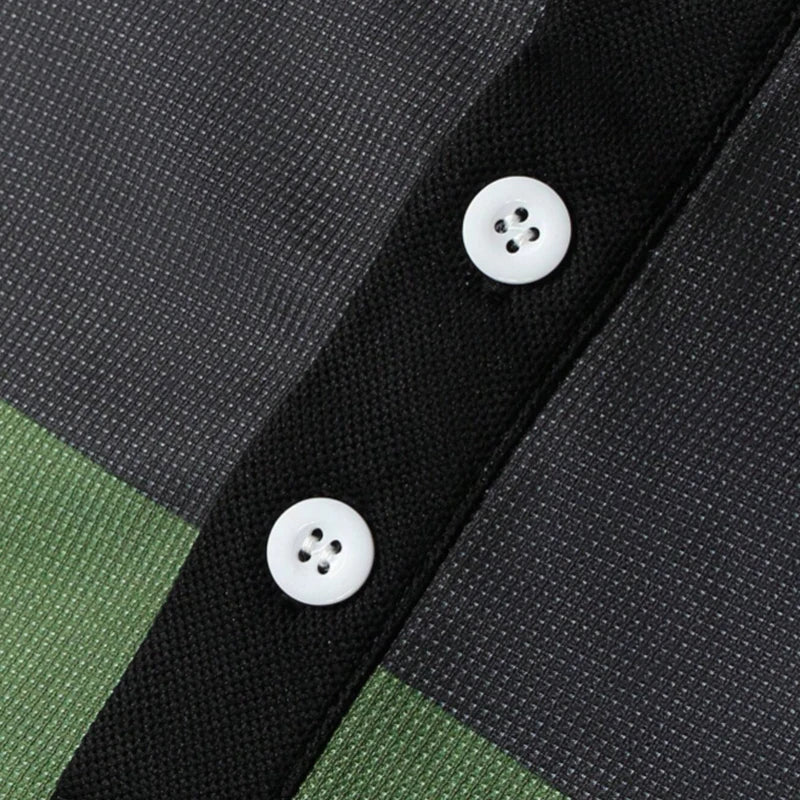 Camisa Polo Slim de Hombre con Estampado 3D