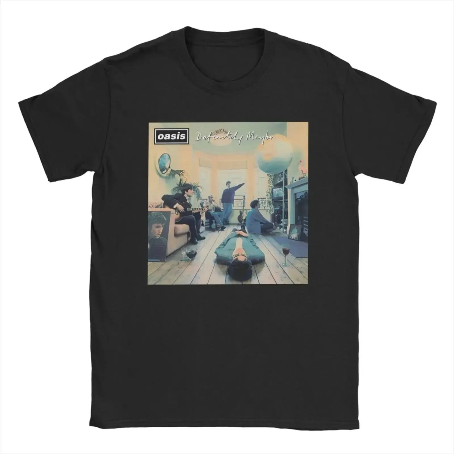 Camisetas Oasis: rock británico vintage para hombres y mujeres.