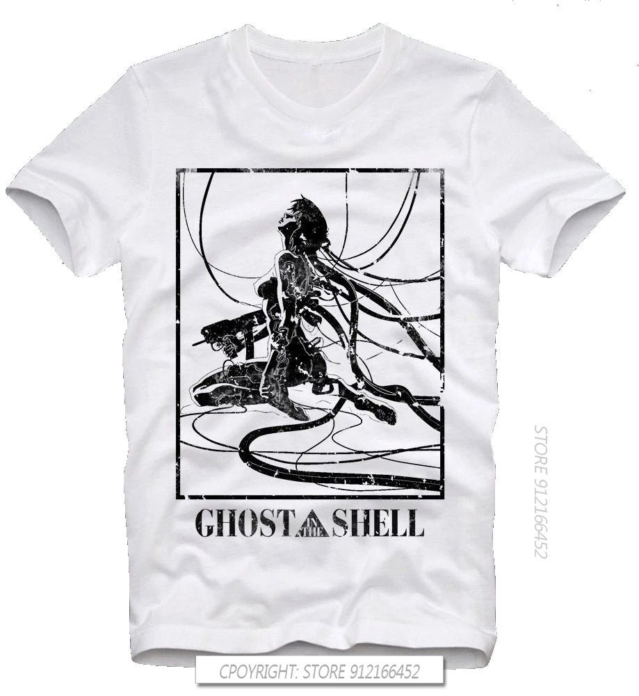 Camiseta de verano de Ghost In The Shell Anime Japones