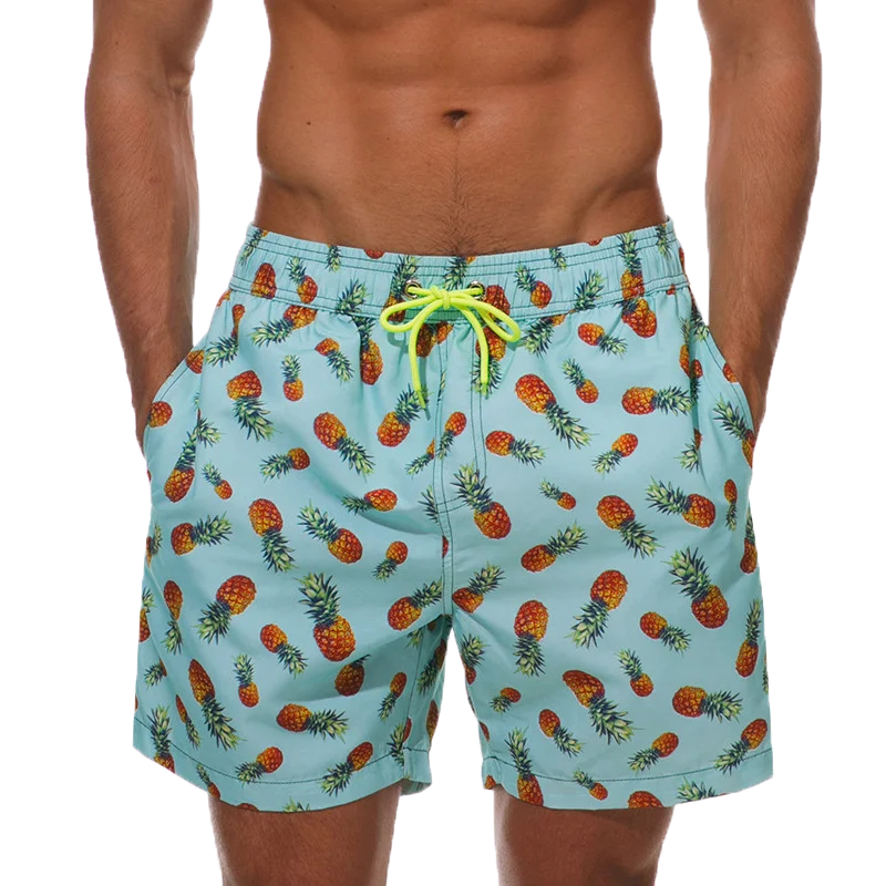 pantalones cortos estampado de playa