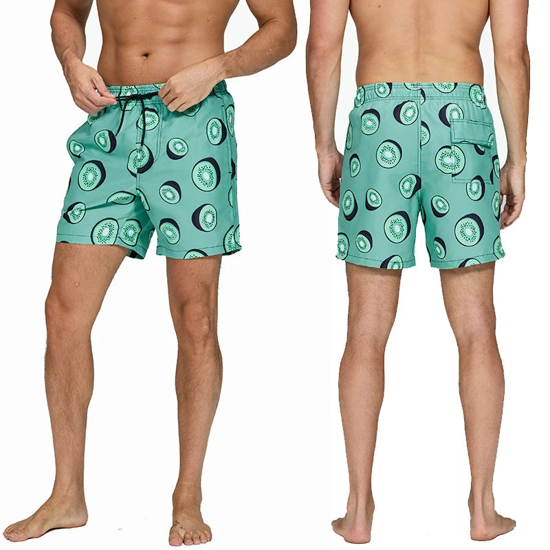pantalones cortos estampado de playa